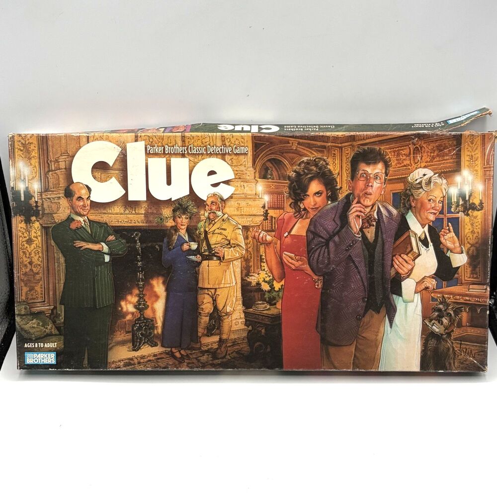 Clue - Parker Brothers - Classic Detective Board Game - Complete - Vintage 1996